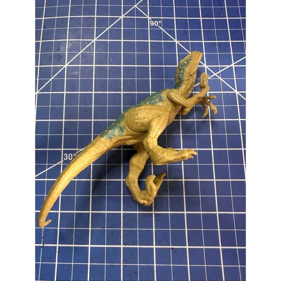 Jurassic World Fallen Kingdom VELOCIRAPTOR tan green poseable dinosaur action fi - Picture 4 of 4